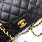 Mini Flap bag with Top Handle Caviar