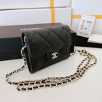 mini wallet on chain caviar Leather
