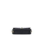 23c Mini Flap Bag Chain Grained Calfskin Black