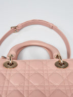 Medium Lady Bag Blush Cannage Lambskin