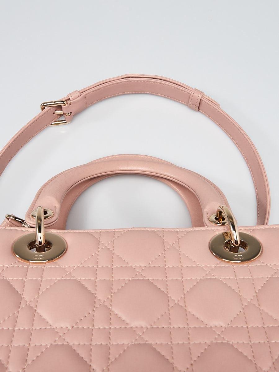 Medium Lady Bag Blush Cannage Lambskin