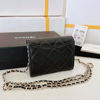mini wallet on chain caviar Leather